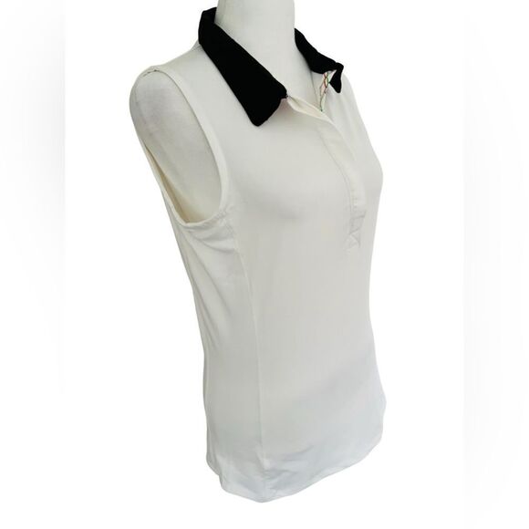 New with tags PIN CLOVER Studio
West Links White Black Golf Polo Shirt size M - Picture 7 of 9